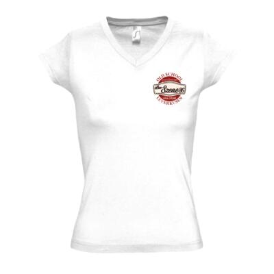 Damen T-Shirt Szene Vintage White Miniaturansicht